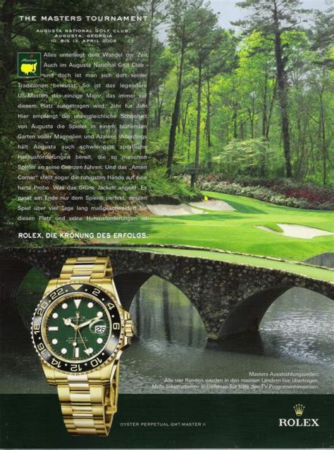 rolex golf commercial 2002|the masters Rolex.